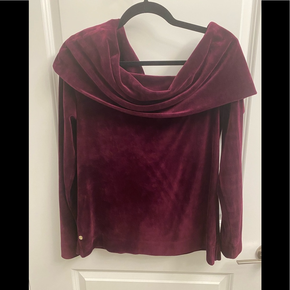Lilly Pulitzer Velour Belinda Top!